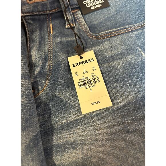 Express Women Cropped Legging Mid Rise *Size 2* - Picture 4 of 4